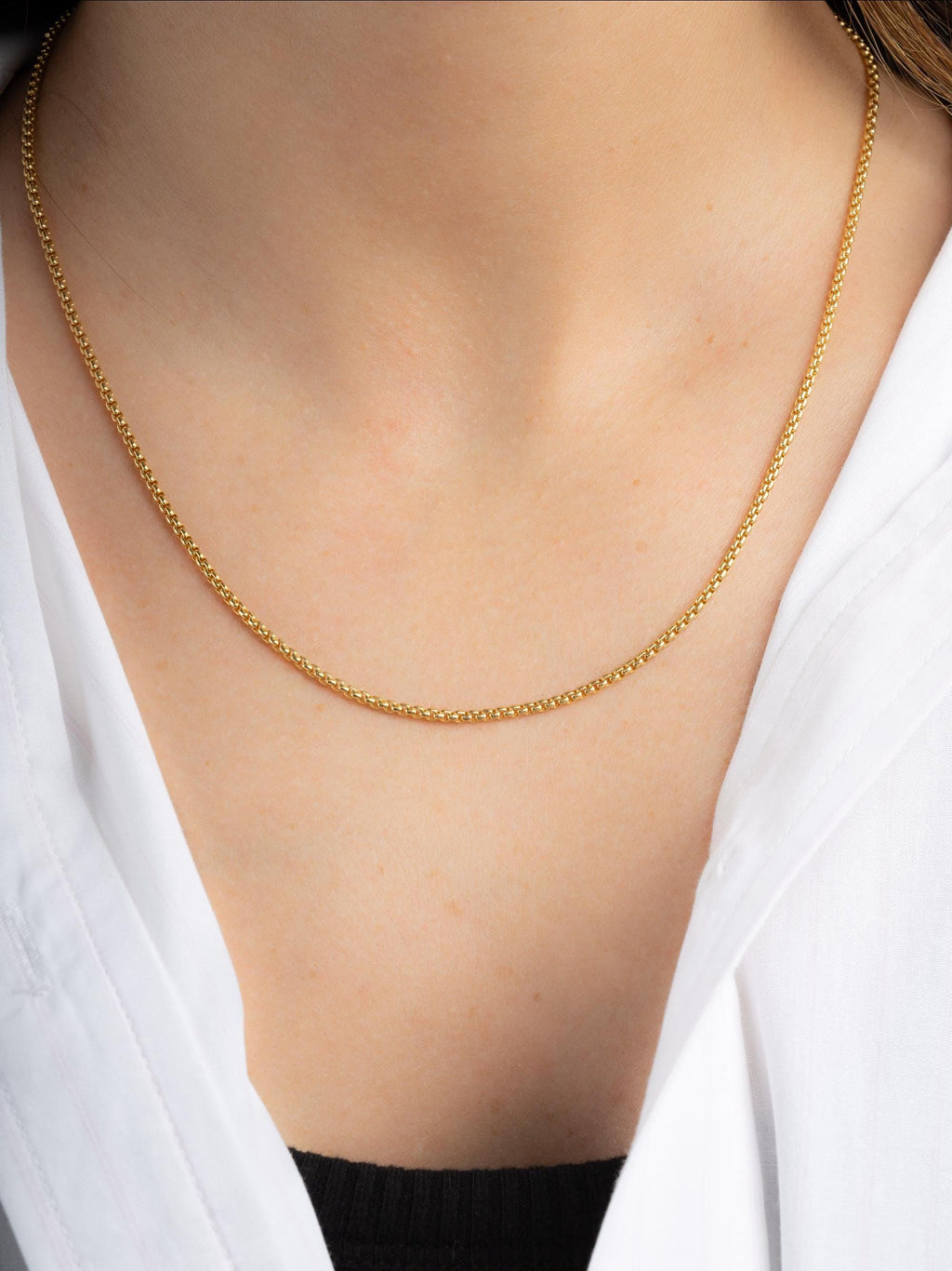 Minimalist Chain Necklace, Dainty Necklace, Simple Necklace, Layering Necklace, Gold Chain Necklace, Silver Chain, Delicate Necklace