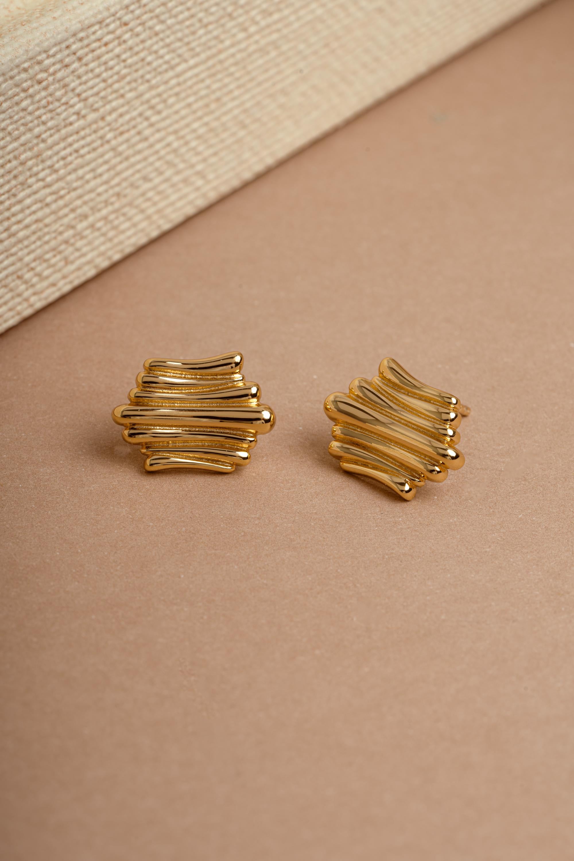Gold or Silver Minimalist Earrings, Push Back Closure, Unique Earrings, Modern Earrings, Vintage Earrings, Statement Earrings
