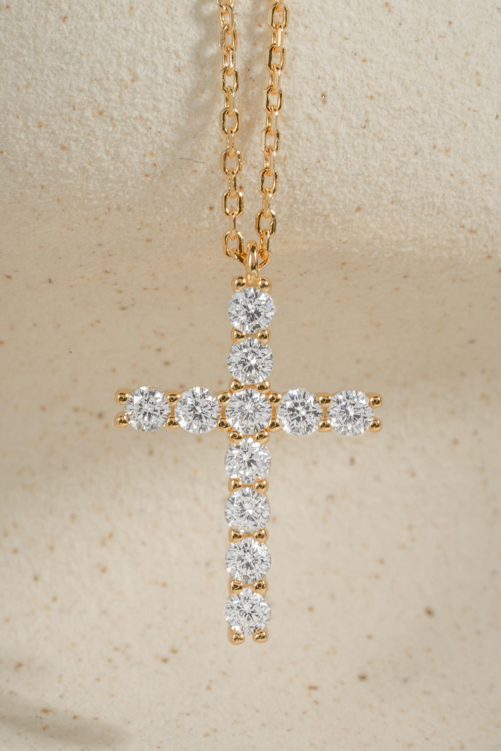 Cross Pendant Necklace by Sami Jewels, Christian Jewelry, Religious Jewelry, Diamond Cross Necklace
