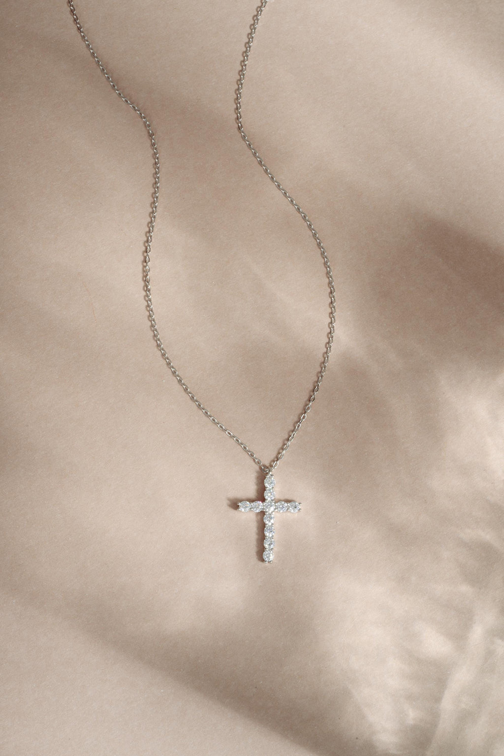 Cross Pendant Necklace by Sami Jewels, Christian Jewelry, Religious Jewelry, Diamond Cross Necklace