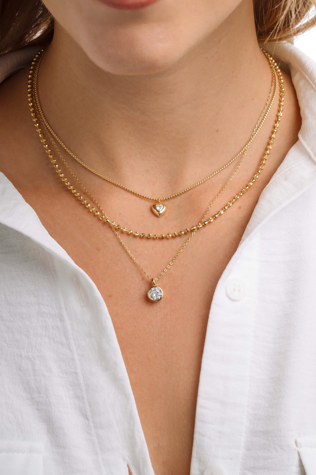Heart Necklace by Sami Jewels, Love Necklace, Diamond Pendant, Chain Necklace, Pendant Necklace, Dainty Necklace, Anniversary Gift