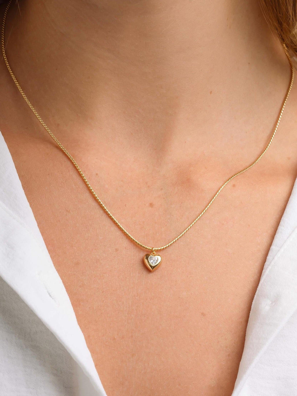 Heart Necklace by Sami Jewels, Love Necklace, Diamond Pendant, Chain Necklace, Pendant Necklace, Dainty Necklace, Anniversary Gift