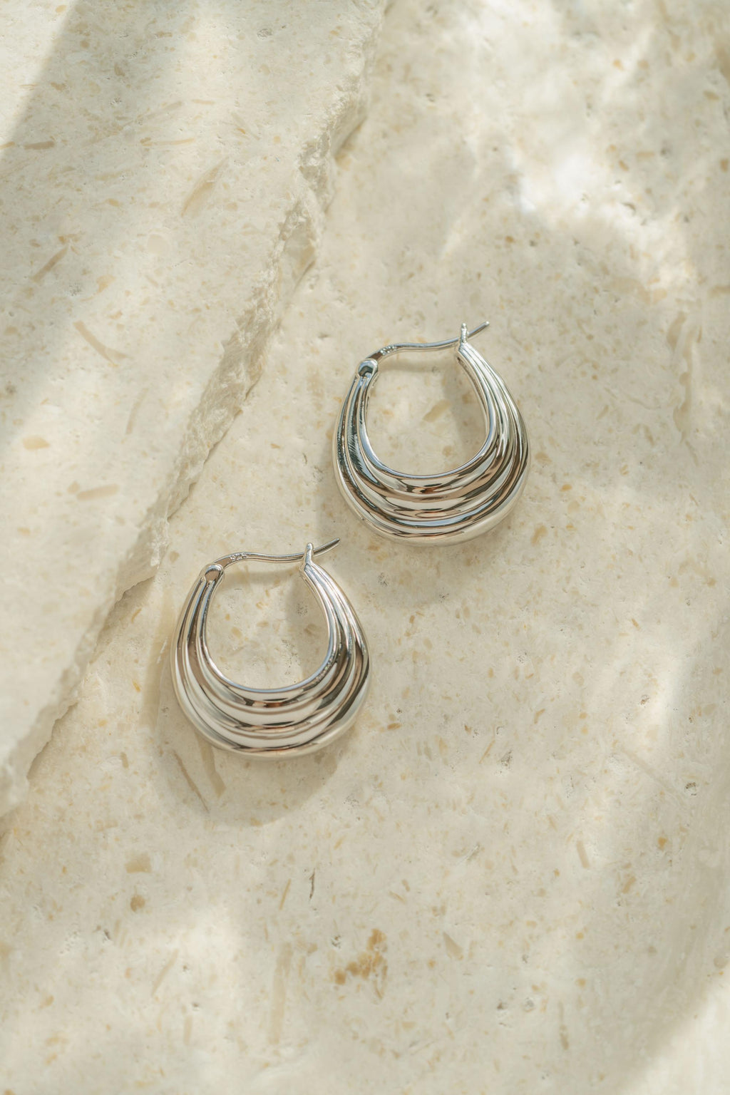 Lightweight Tiered Hoop Earrings by Sami Jewels, Thick Hoop Earrings, Statement Earrings, Chunky Hoops for Women