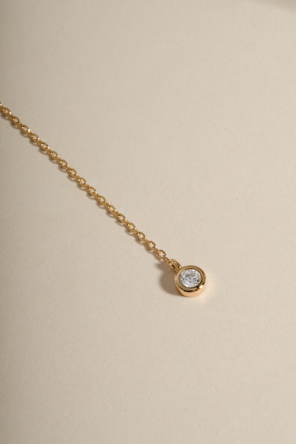 Bezel Set Lariat Necklace by Sami Jewels, Long Dainty Drop Necklace, Minimalist Y Necklace, Adjustable Y Necklace, Bridal Necklace