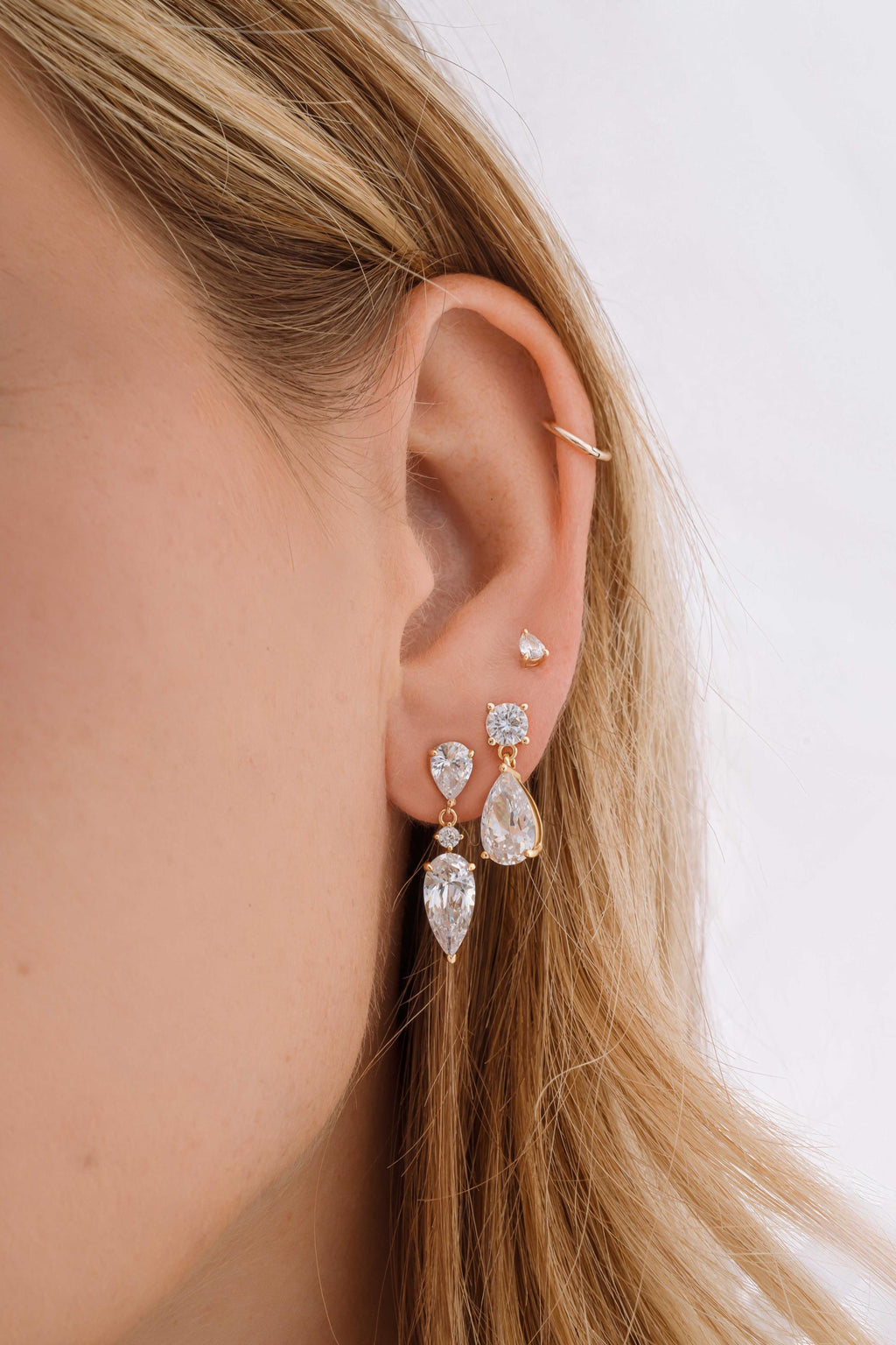 Pear Drop Earrings by Sami Jewels, Dangle Earrings, Bridal Jewelry