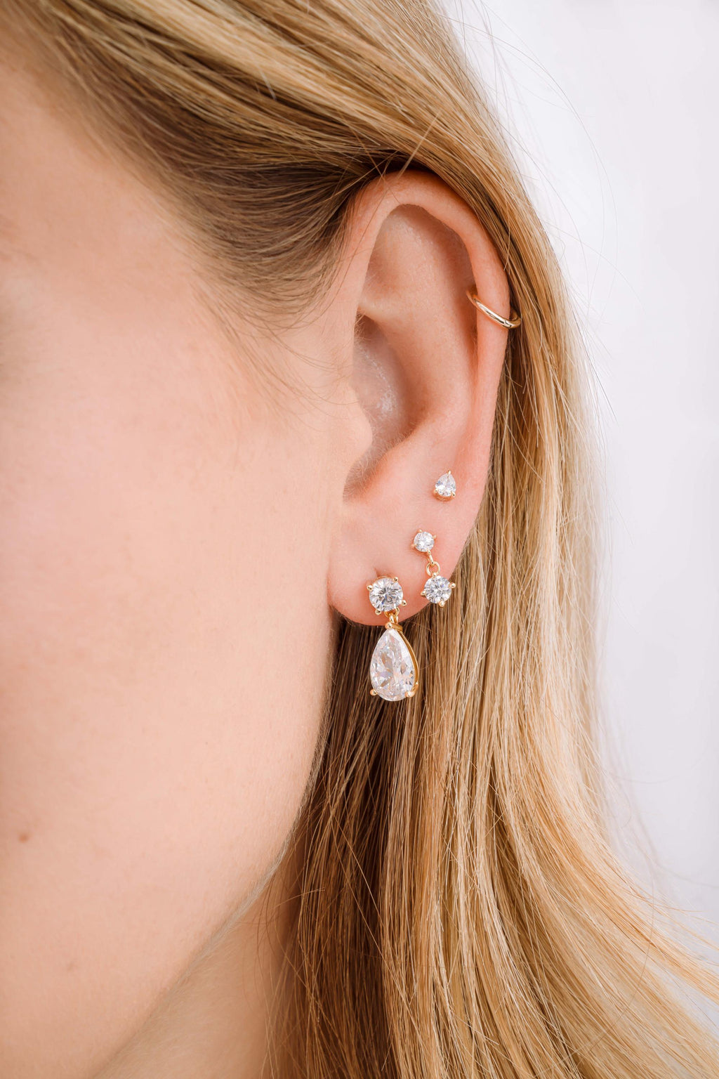Pear Drop Earrings Sami Jewels, Diamond Dangle Earrings, Bridal Jewelry