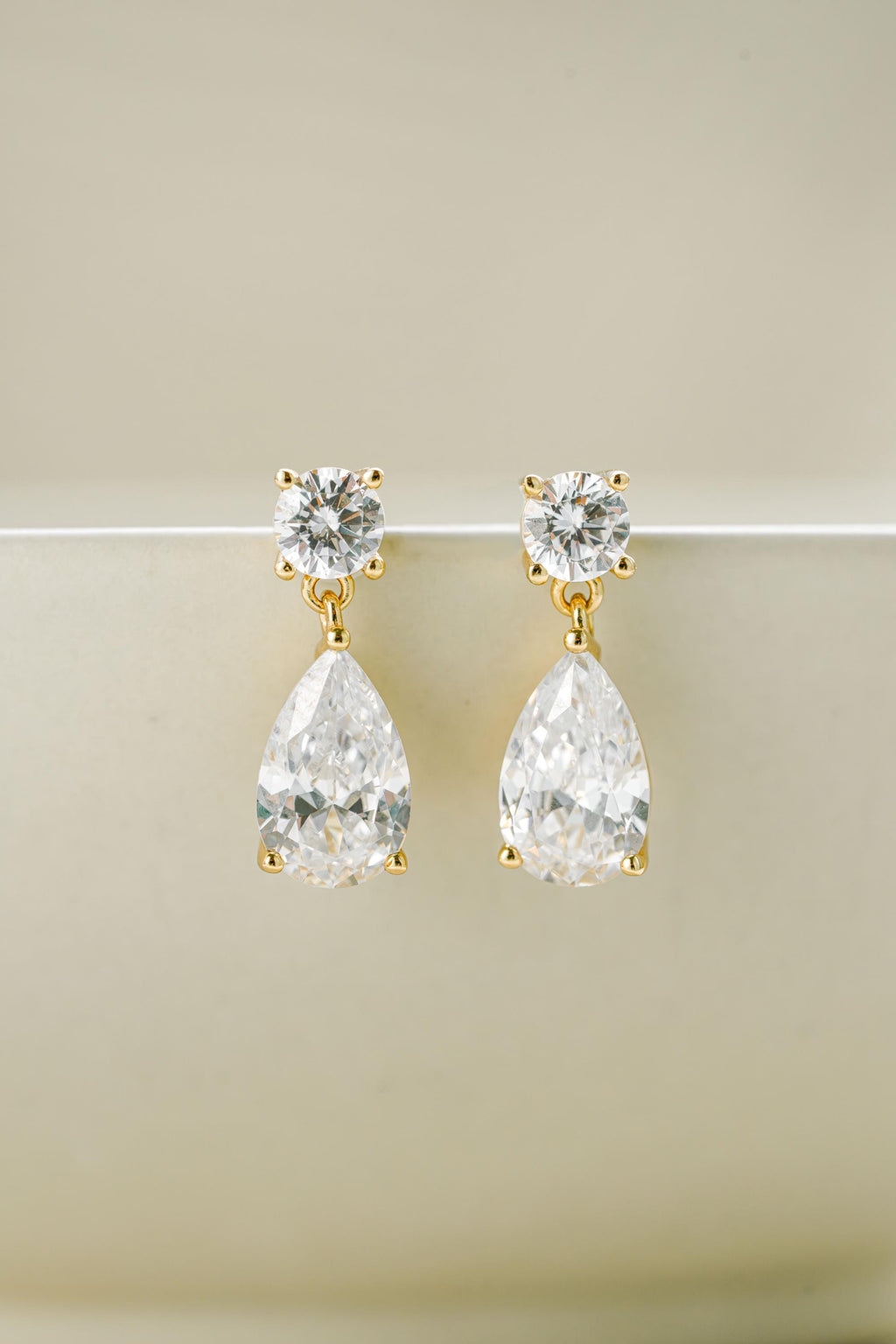 Pear Drop Earrings Sami Jewels, Diamond Dangle Earrings, Bridal Jewelry