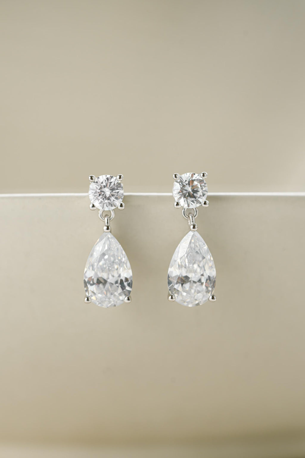 Pear Drop Earrings Sami Jewels, Diamond Dangle Earrings, Bridal Jewelry