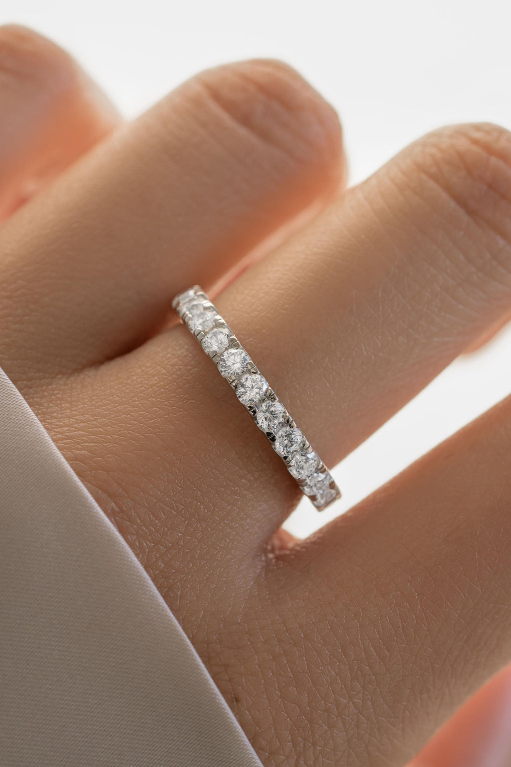 Eternity Ring by Sami Jewels, Diamond Ring, Promise Ring, Stackable Rings, Wedding Band, Eternity Band, Dainty Ring, Bridal Jewelry