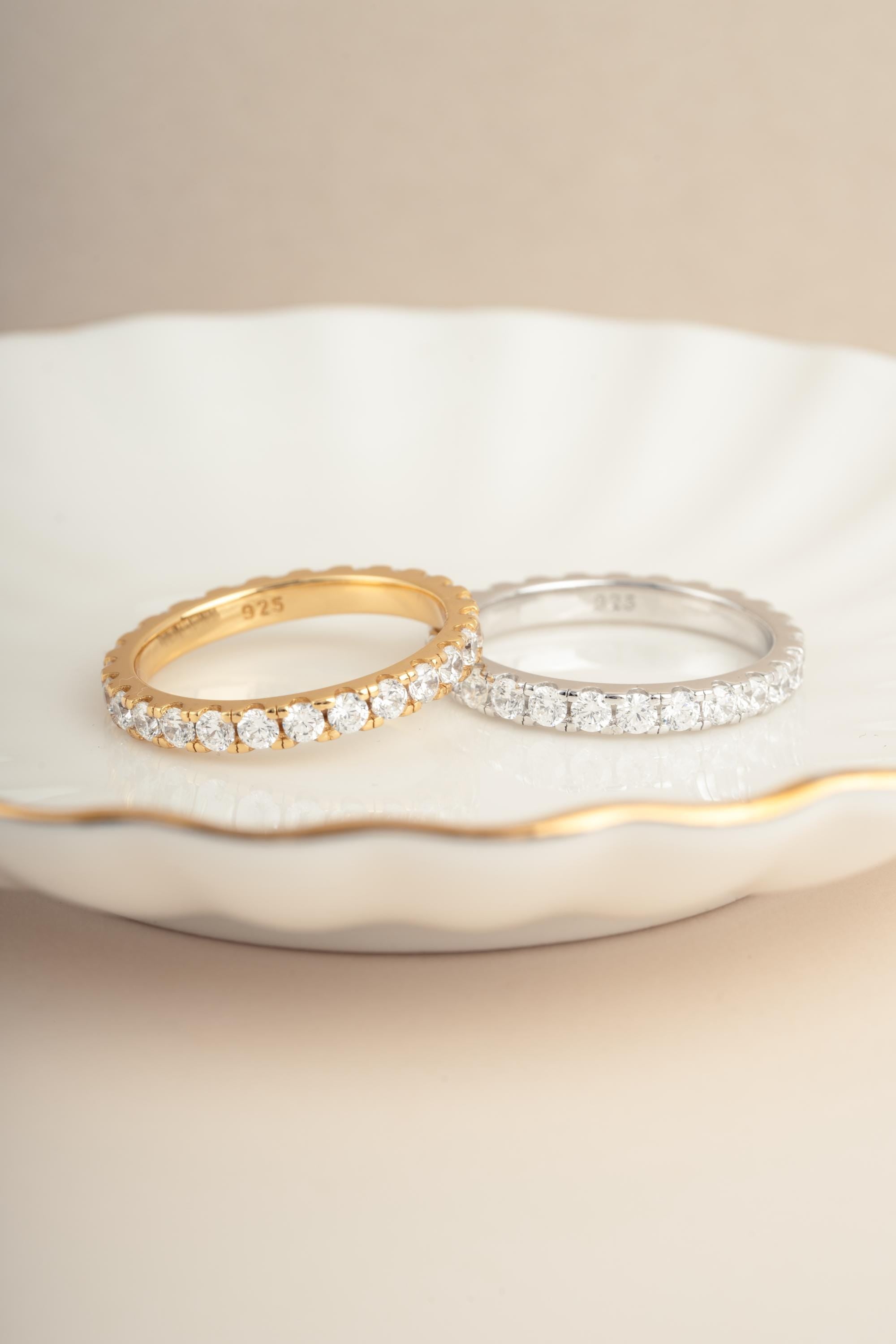 Eternity Ring by Sami Jewels, Diamond Ring, Promise Ring, Stackable Rings, Wedding Band, Eternity Band, Dainty Ring, Bridal Jewelry