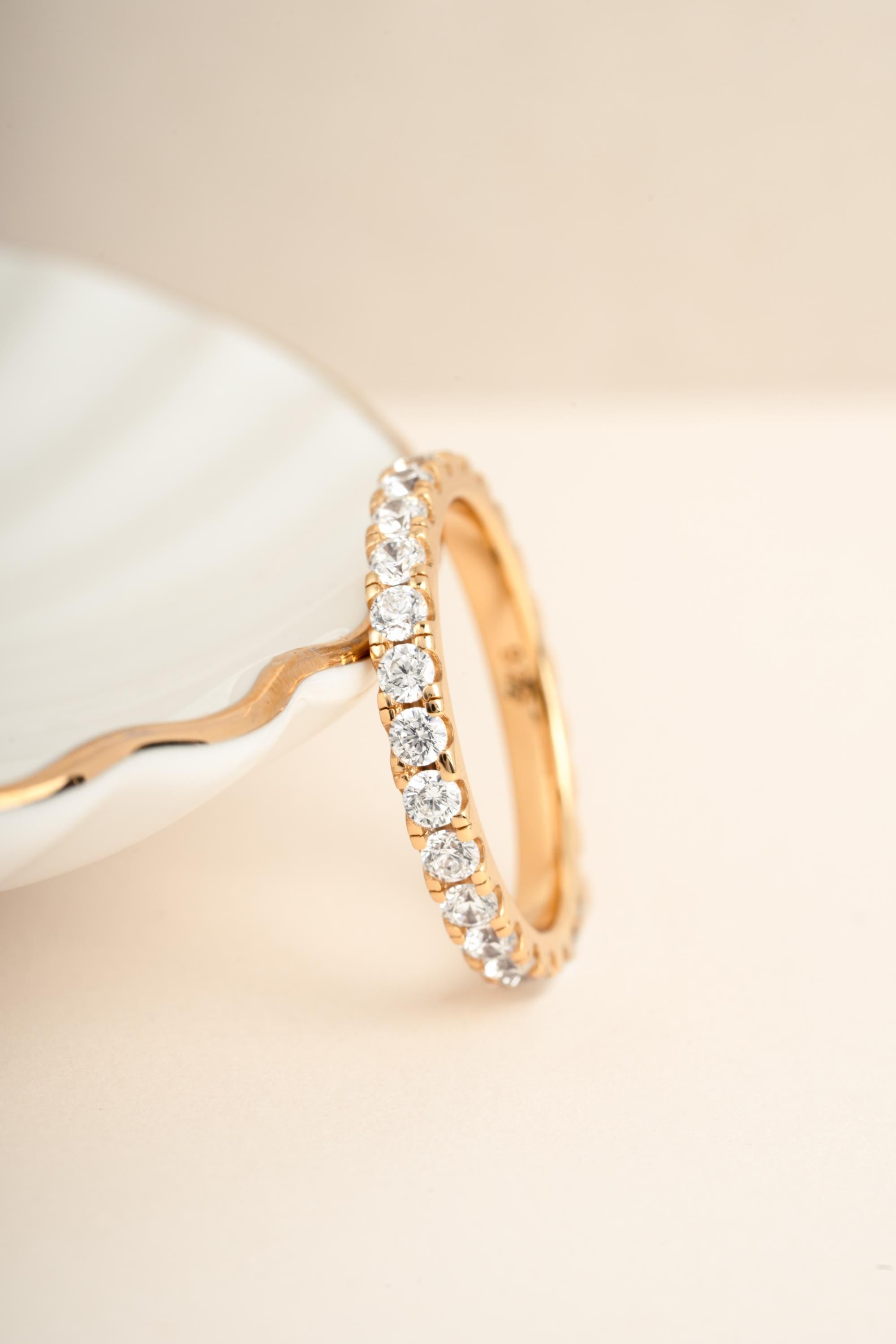 Eternity Ring by Sami Jewels, Diamond Ring, Promise Ring, Stackable Rings, Wedding Band, Eternity Band, Dainty Ring, Bridal Jewelry
