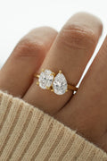 Oval Toi Et Moi Ring by Sami Jewels, Two Stone Ring, Engagement Ring, Promise Ring, Bridal Jewelry, Wedding Jewelry,