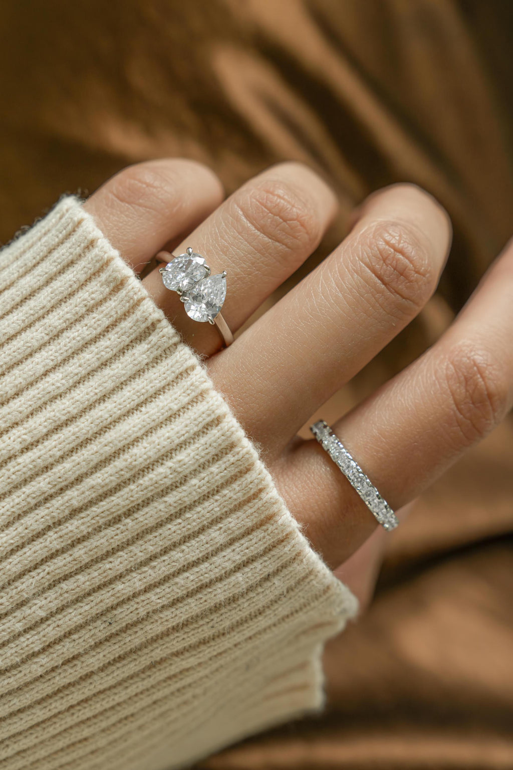 Oval Toi Et Moi Ring by Sami Jewels, Two Stone Ring, Engagement Ring, Promise Ring, Bridal Jewelry, Wedding Jewelry,