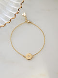 Round Starburst Charm Bracelet by Sami Jewels, Star Bracelet featuring a Minimalist and Adjustable Design