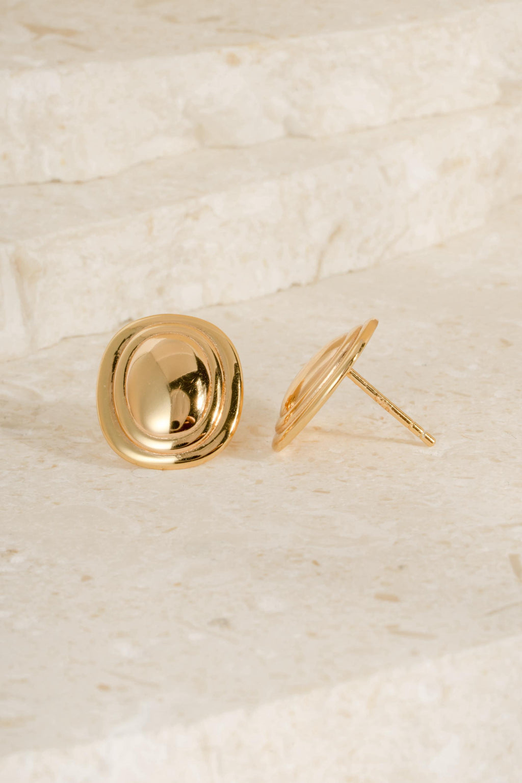 Oval Statement Earrings by Sami Jewels, Stud Earrings, Vintage Jewelry, Unique Earrings