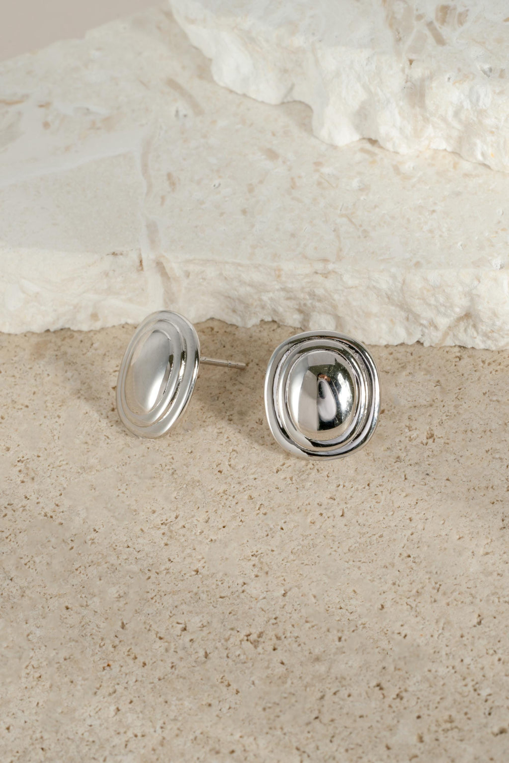Oval Statement Earrings by Sami Jewels, Stud Earrings, Vintage Jewelry, Unique Earrings