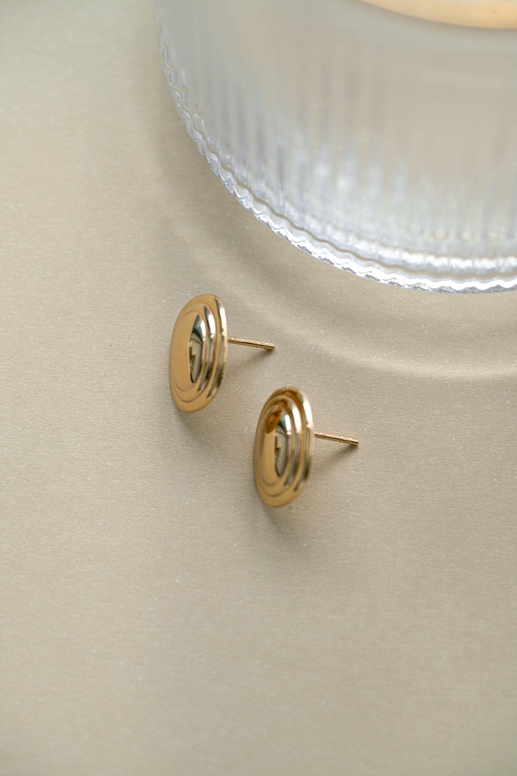 Oval Statement Earrings by Sami Jewels, Stud Earrings, Vintage Jewelry, Unique Earrings
