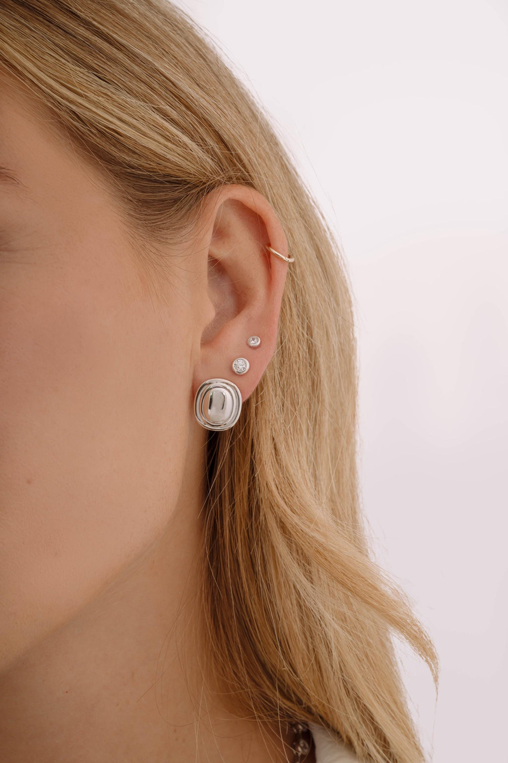 Oval Statement Earrings by Sami Jewels, Stud Earrings, Vintage Jewelry, Unique Earrings