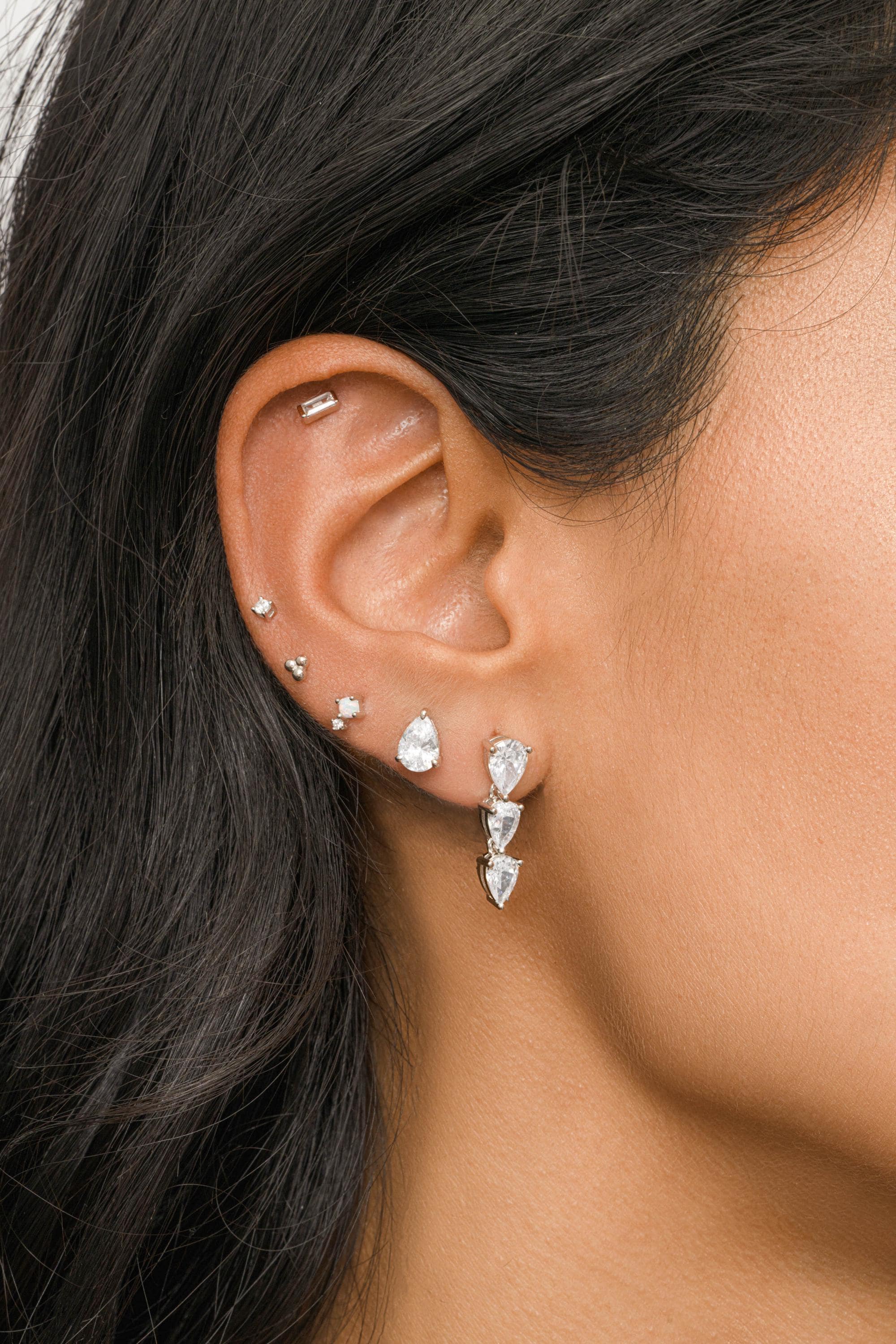 Teardrop Earrings, Dangle Earrings, Drop Earrings, Diamond Stud Earrings, Bridal Earrings, Wedding Jewelry, Gift for Her, Wedding Earrings