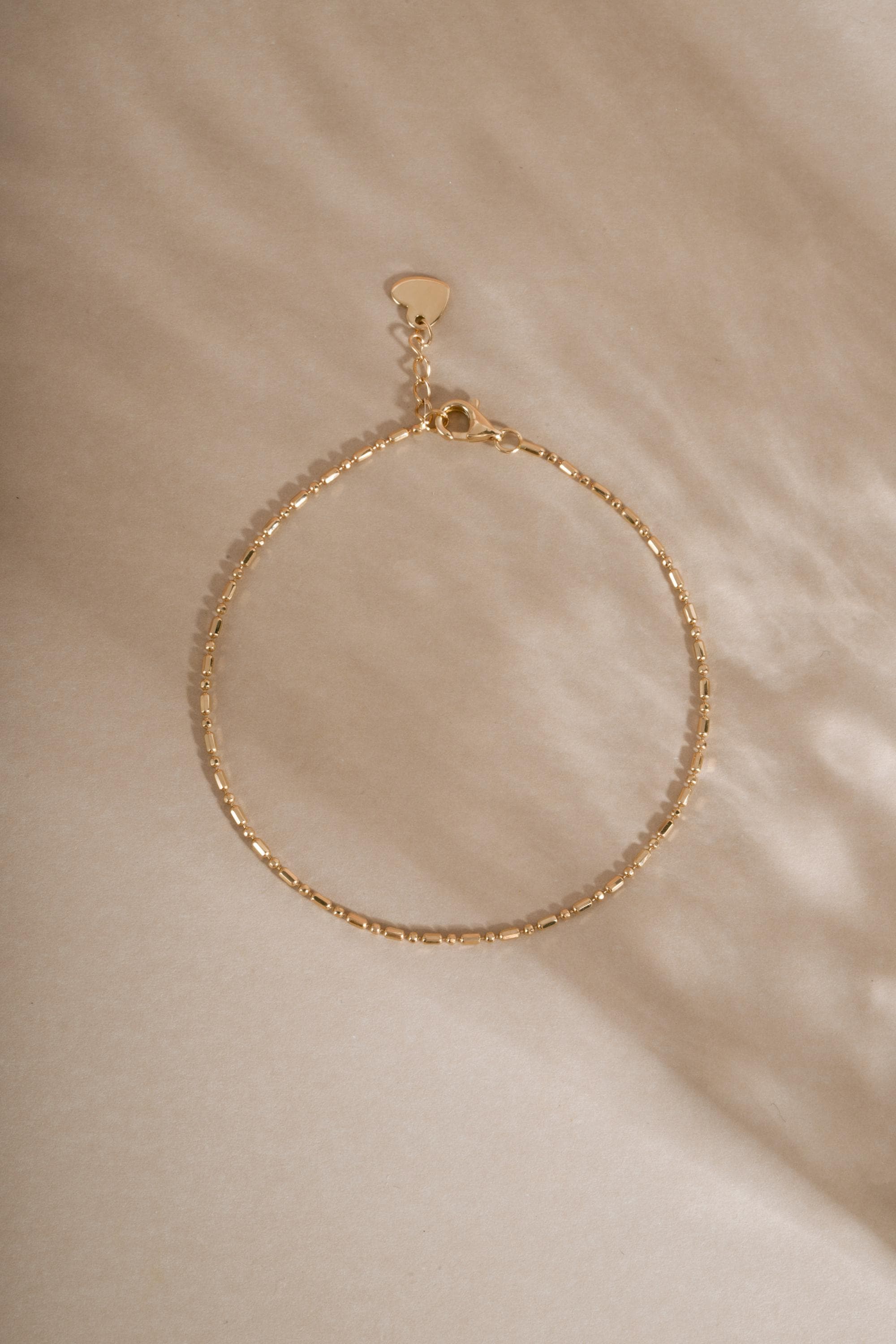 14K Gold Chain Link Bracelet by Sami Jewels, Solid Gold Bracelet, Minimalist Bracelet