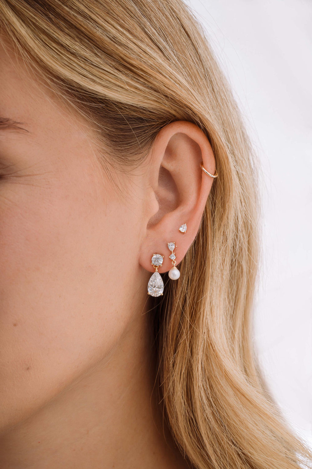 Pear Drop Earrings Sami Jewels, Diamond Dangle Earrings, Bridal Jewelry