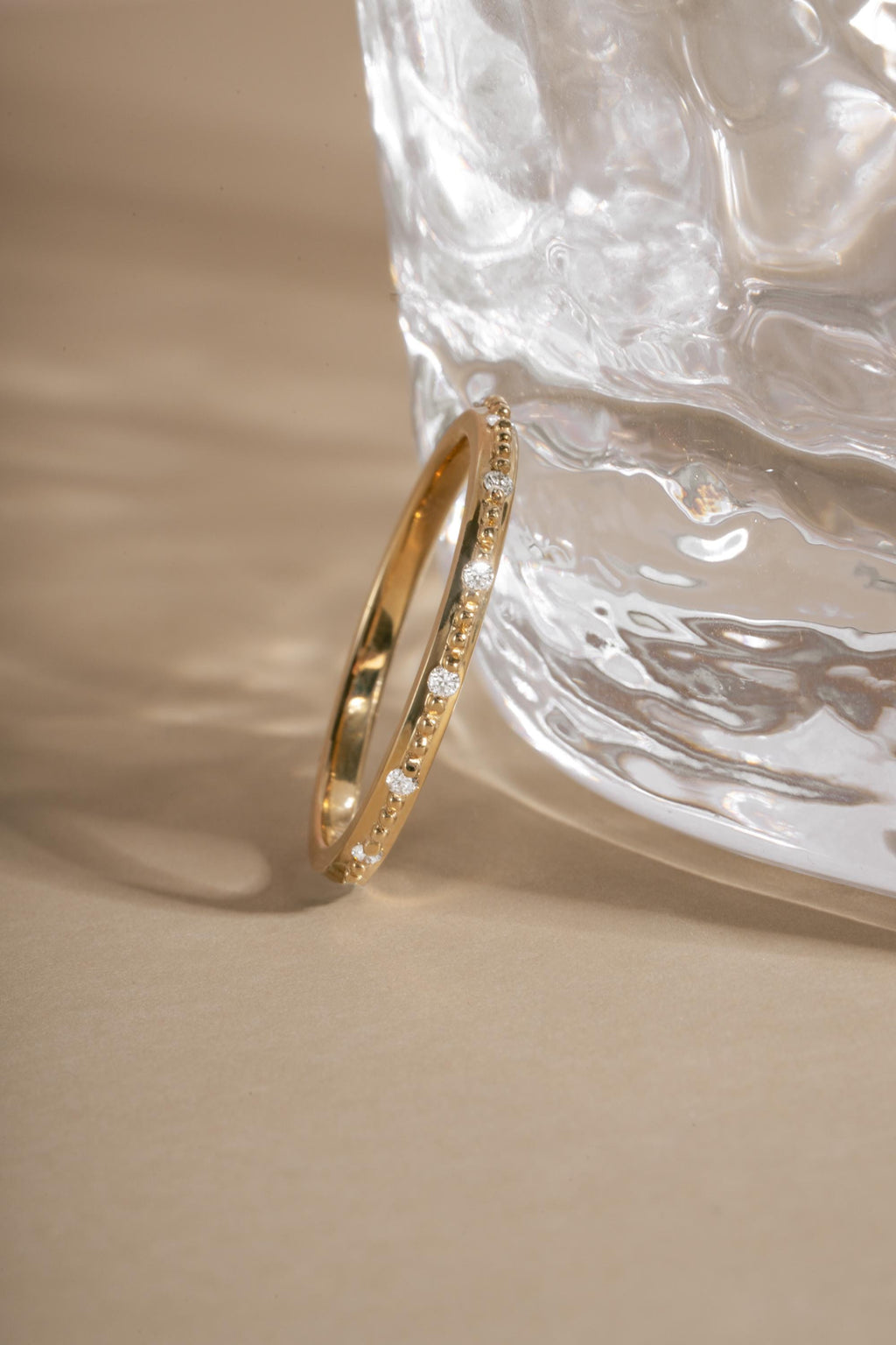 14K Solid Gold Lab Diamond Stacking Ring by Sami Jewels, Solid Gold Ring, Diamond Ring