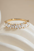 14K Gold Multi-Stone Diamond Ring by Sami Jewels, Solid Gold Ring, Wedding Band