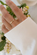 14K Solid Gold Double Band Ring by Sami Jewels, Stackable Rings, Dainty Ring, Solid Gold Ring, 14K Gold Jewelry, Fine Jewelry
