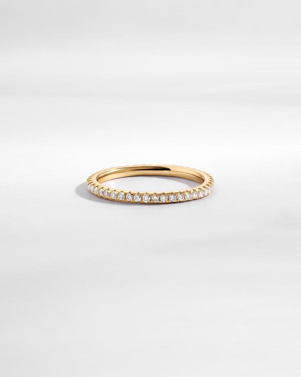 14K Solid Gold Lab Grown Diamond Eternity Ring by Sami Jewels, Eternity Band, Wedding Band, Stackable Rings, 14K Gold Jewelry, Fine Jewelry