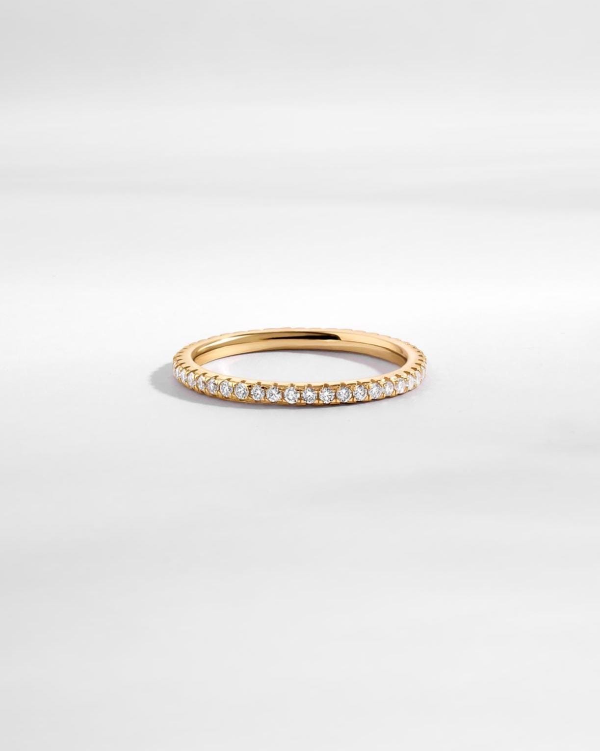 14K Solid Gold Lab Grown Diamond Eternity Ring by Sami Jewels, Eternity Band, Wedding Band, Stackable Rings, 14K Gold Jewelry, Fine Jewelry