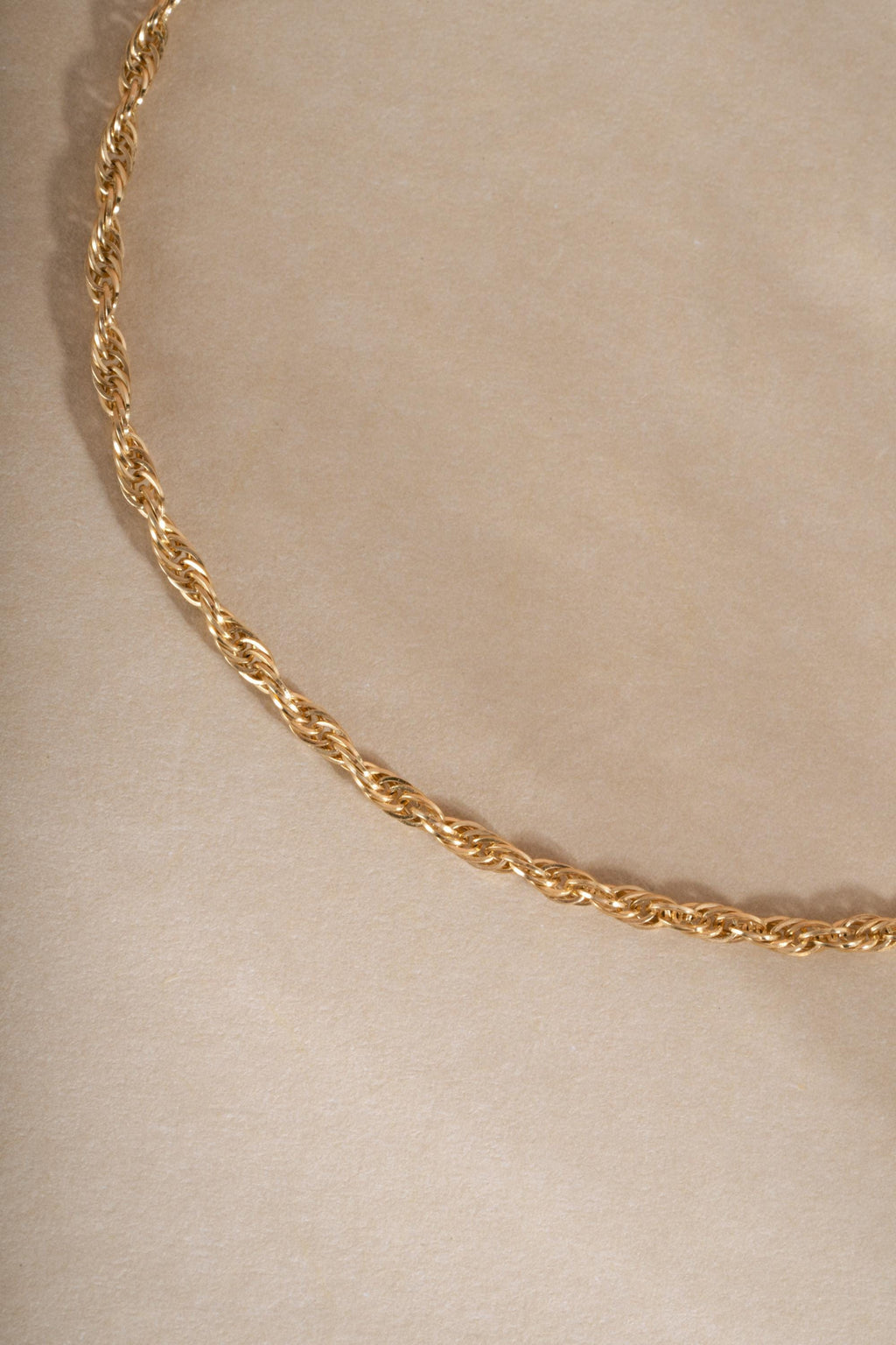 14K Gold Twisted Rope Chain Bracelet by Sami Jewels, Dainty Bracelet, Minimalist Jewelry, Solid Gold Bracelet
