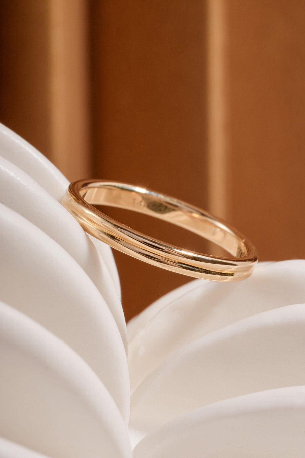 14K Solid Gold Double Band Ring by Sami Jewels, Stackable Rings, Dainty Ring, Solid Gold Ring, 14K Gold Jewelry, Fine Jewelry
