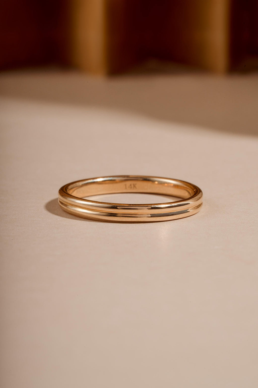 14K Solid Gold Double Band Ring by Sami Jewels, Stackable Rings, Dainty Ring, Solid Gold Ring, 14K Gold Jewelry, Fine Jewelry