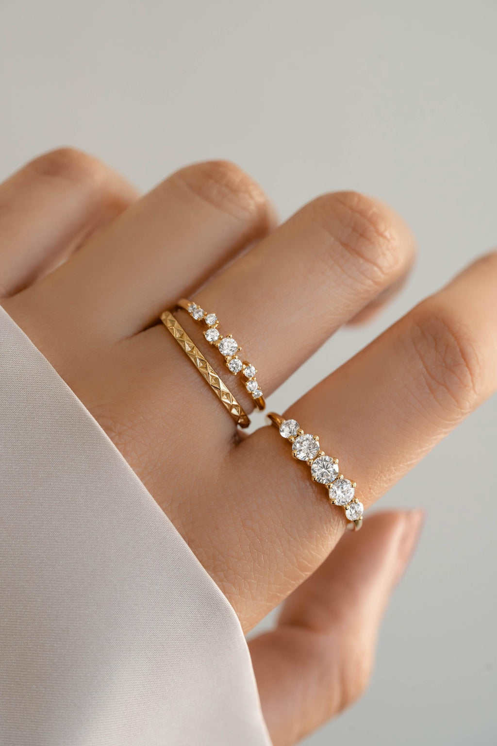 Geometric Stacking Ring by Sami Jewels, Sizes from 4-10, Dainty Ring, Stackable Ring, Minimalist Ring, Simple Ring, Sterling Silver Ring