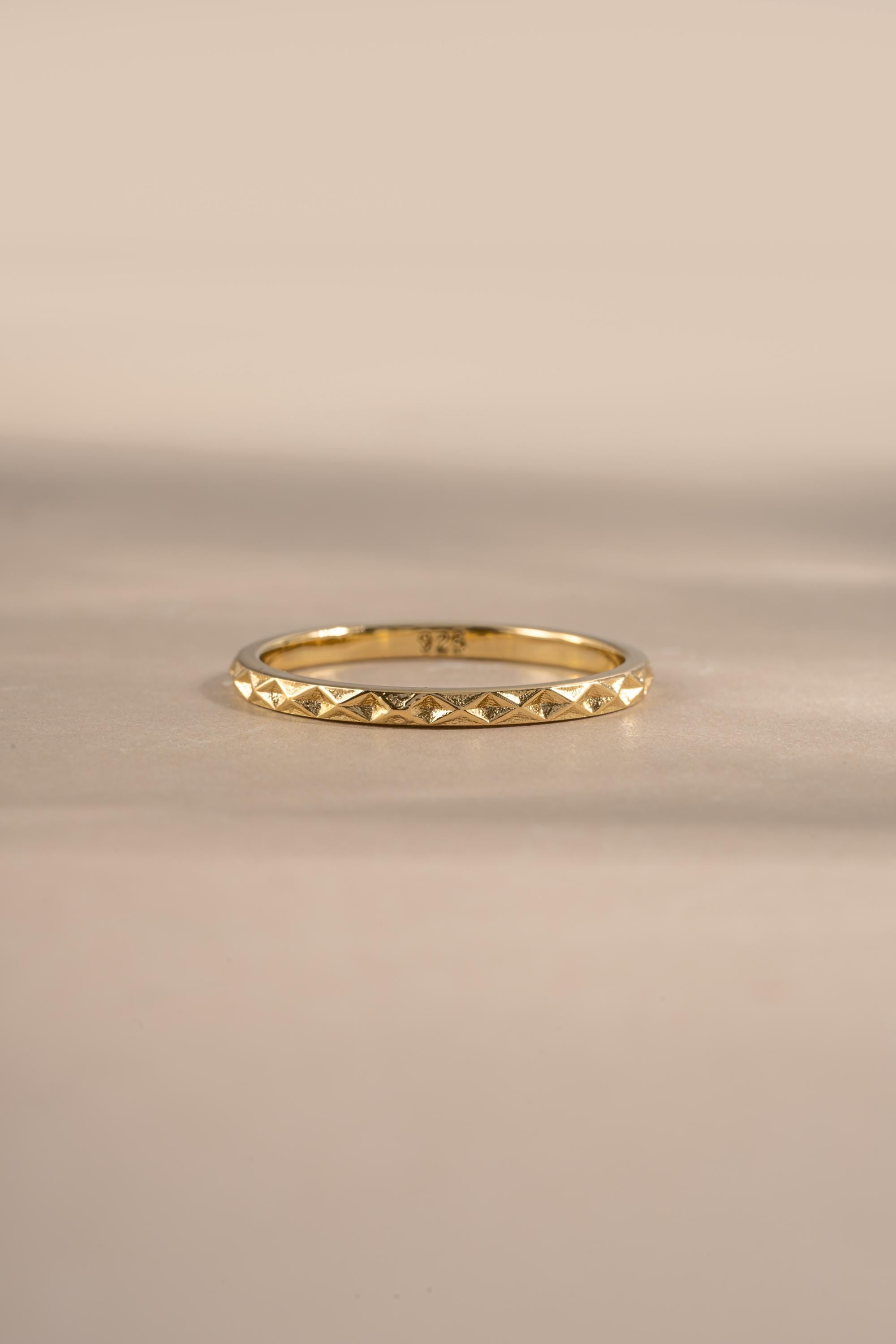Geometric Stacking Ring by Sami Jewels, Sizes from 4-10, Dainty Ring, Stackable Ring, Minimalist Ring, Simple Ring, Sterling Silver Ring