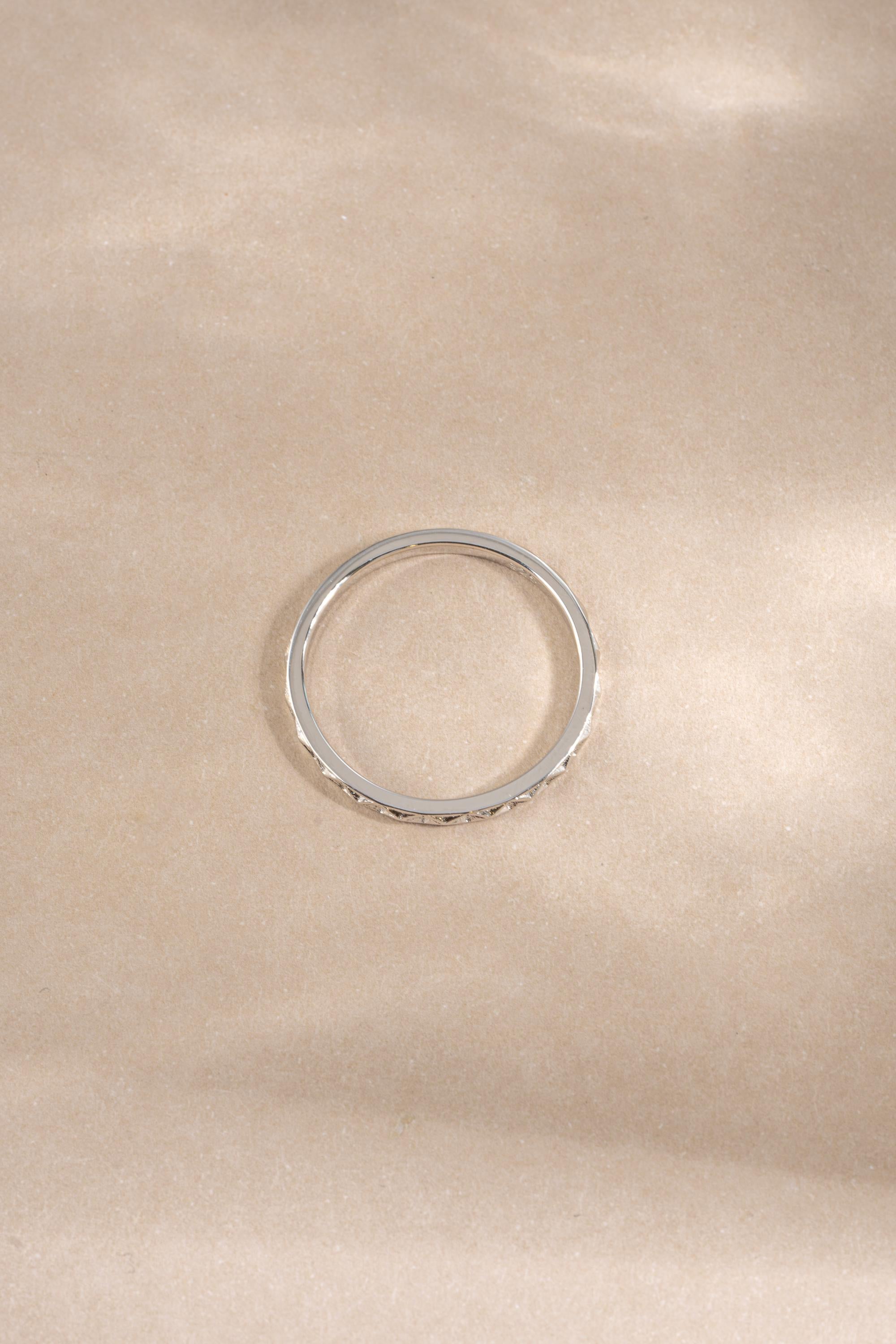 Geometric Stacking Ring by Sami Jewels, Sizes from 4-10, Dainty Ring, Stackable Ring, Minimalist Ring, Simple Ring, Sterling Silver Ring