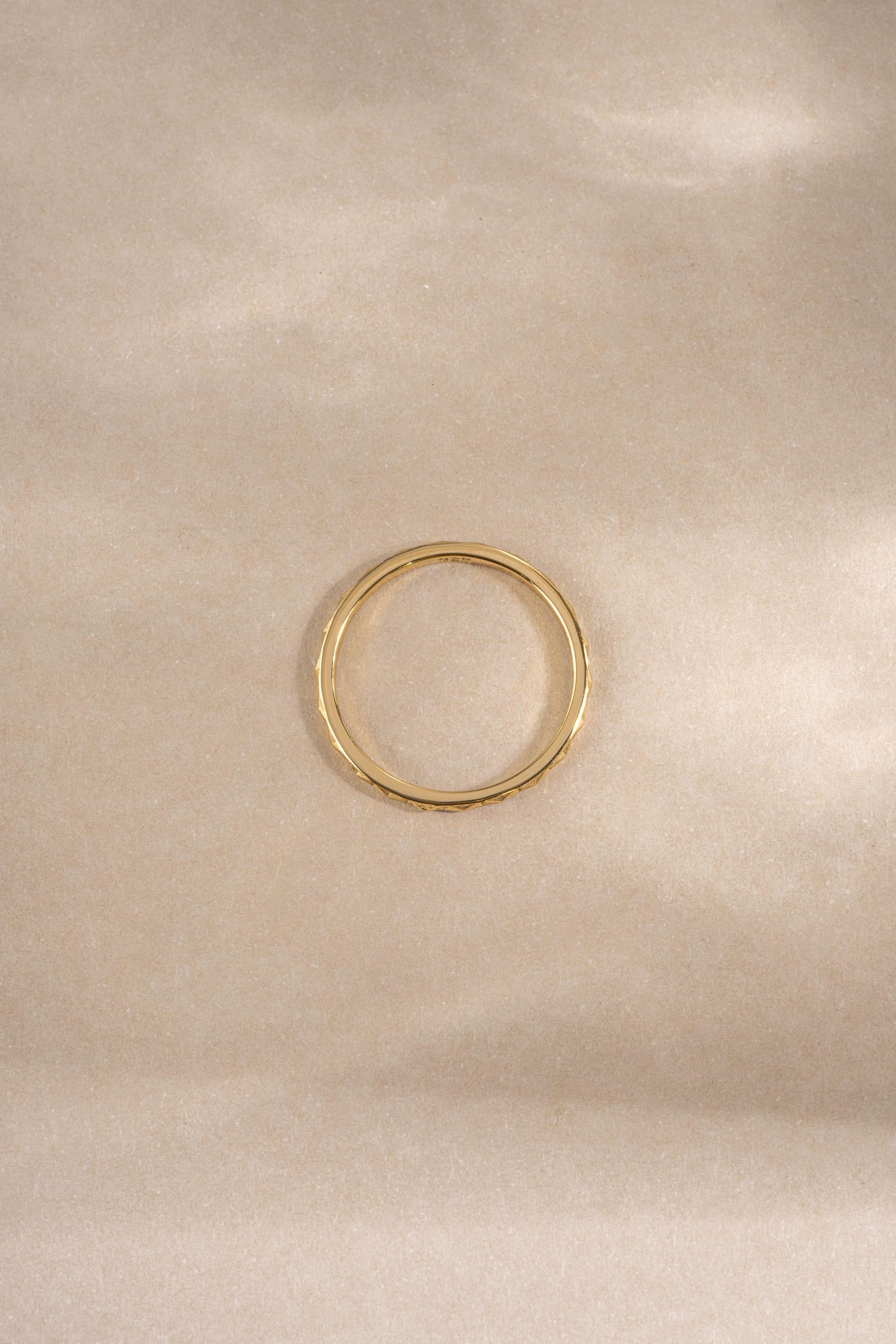 Geometric Stacking Ring by Sami Jewels, Sizes from 4-10, Dainty Ring, Stackable Ring, Minimalist Ring, Simple Ring, Sterling Silver Ring