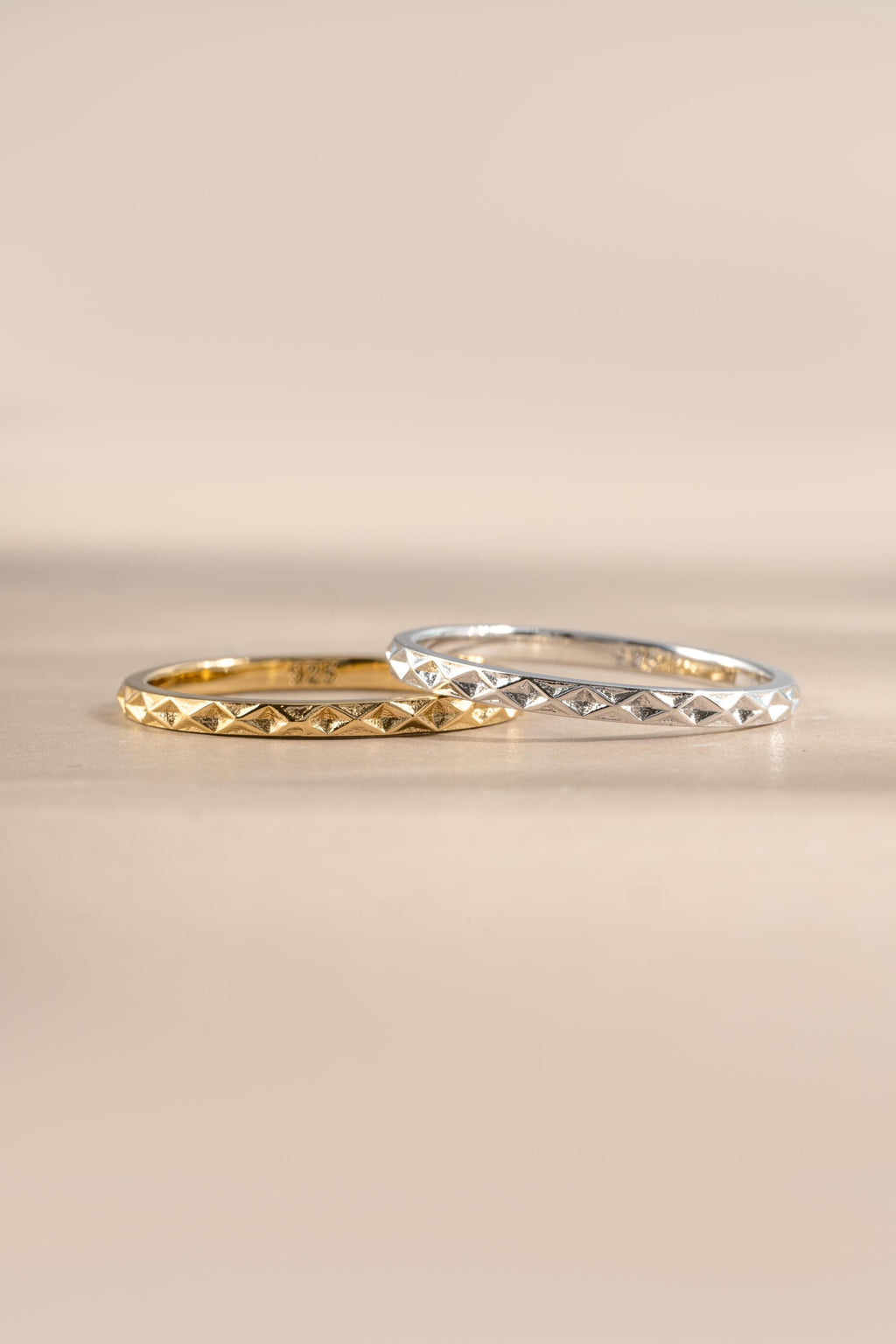 Geometric Stacking Ring by Sami Jewels, Sizes from 4-10, Dainty Ring, Stackable Ring, Minimalist Ring, Simple Ring, Sterling Silver Ring