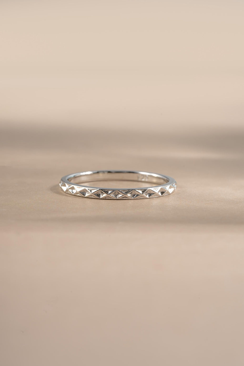Geometric Stacking Ring by Sami Jewels, Sizes from 4-10, Dainty Ring, Stackable Ring, Minimalist Ring, Simple Ring, Sterling Silver Ring