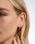 Pear Cut Diamond Hoop Earrings, Dainty Earrings, Huggie Hoop, Small Hoop Earrings, Minimalist Earrings