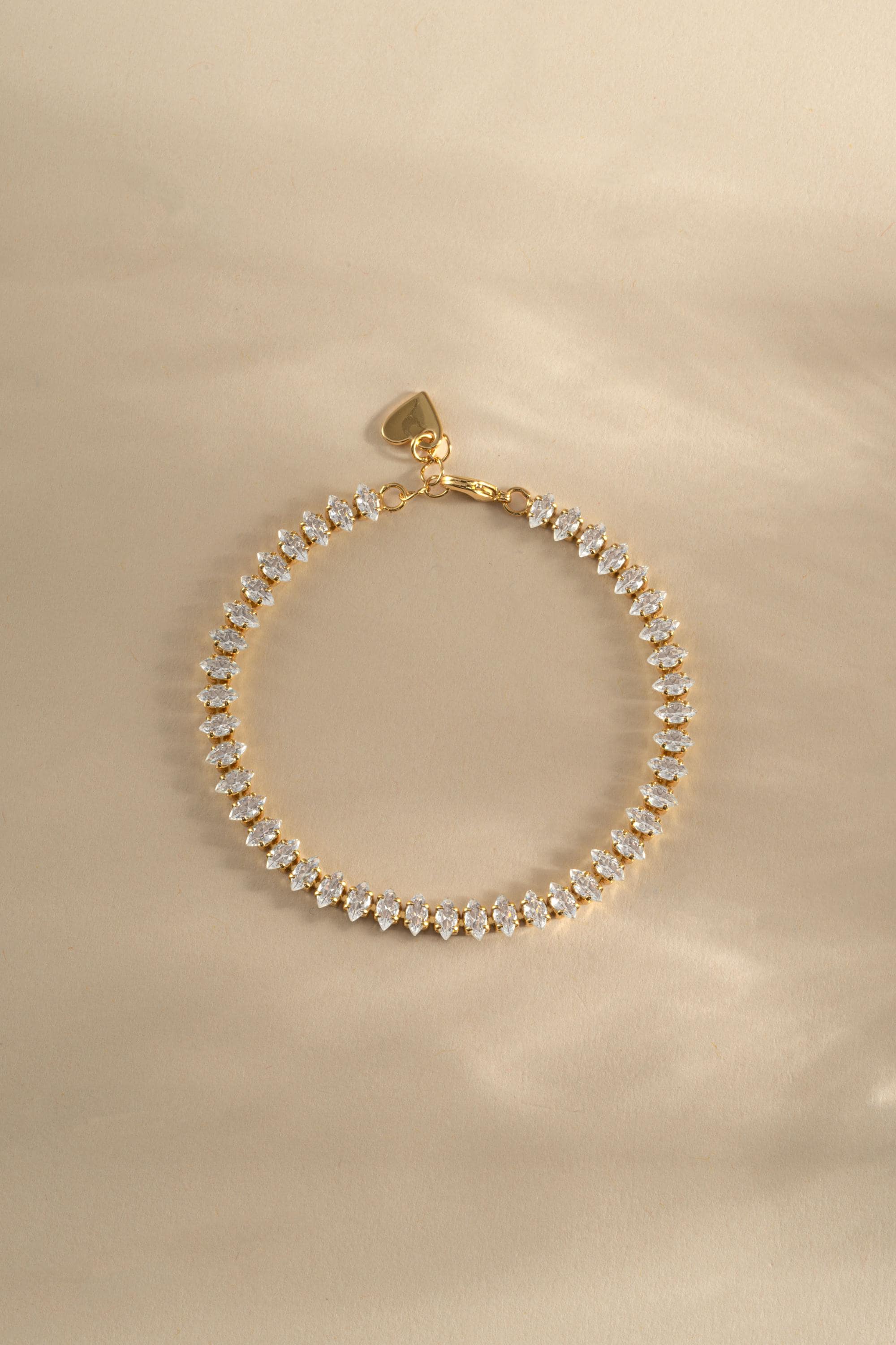 Marquise Tennis Bracelet, Diamond Bracelet, Dainty Bracelet, Gift for Her, Minimalist Bracelet