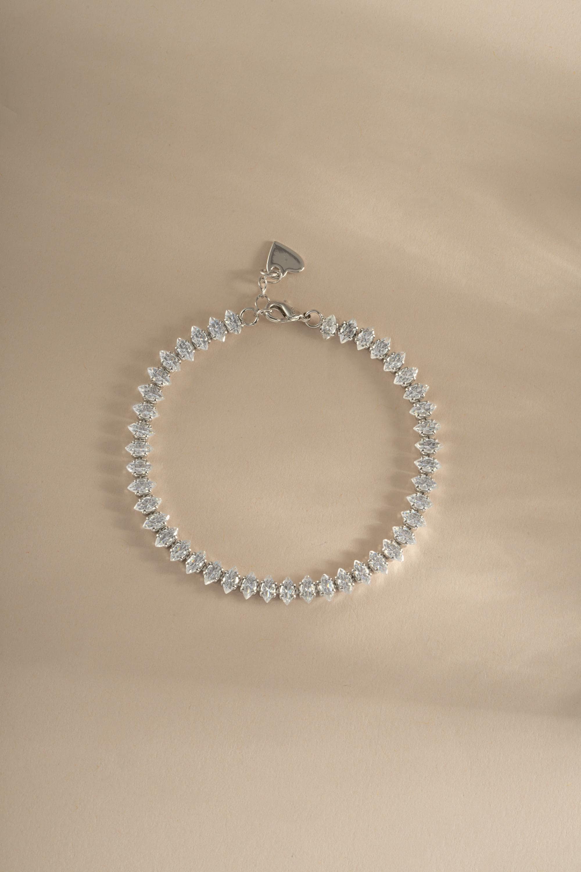 Marquise Tennis Bracelet, Diamond Bracelet, Dainty Bracelet, Gift for Her, Minimalist Bracelet