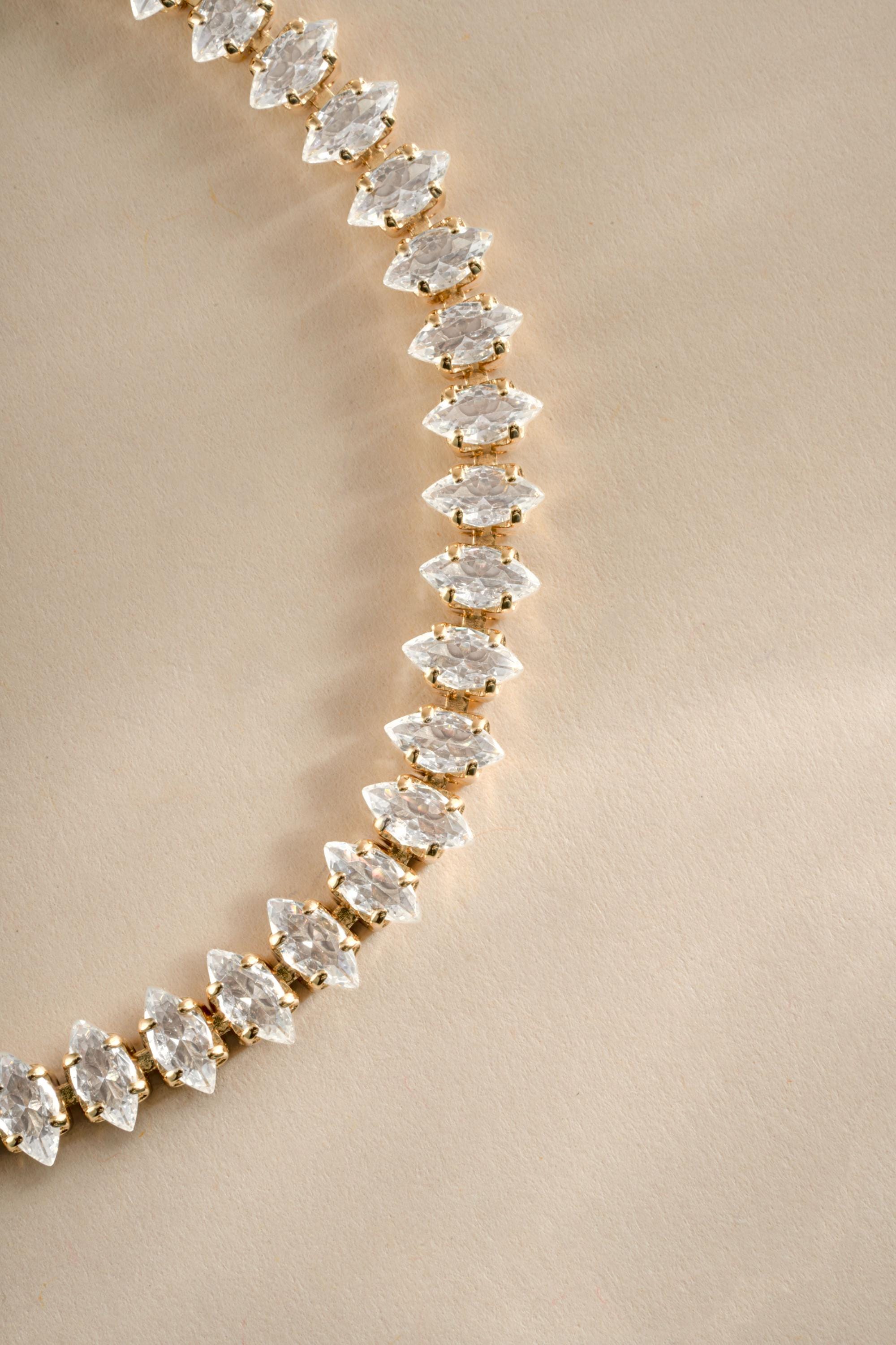 Marquise Tennis Bracelet, Diamond Bracelet, Dainty Bracelet, Gift for Her, Minimalist Bracelet