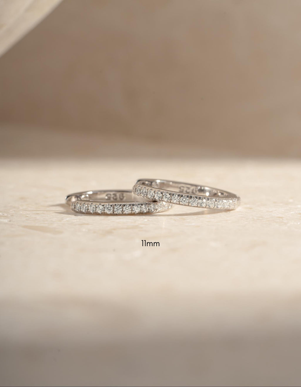 Diamond Huggie Hoop Earrings, Small Earrings, Minimalist Earring, 14k Gold Plated and Sterling Silver